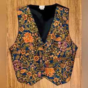 BEAUTIFUL VINTAGE DALIN VEST BEADED EMBELLISHED VEST